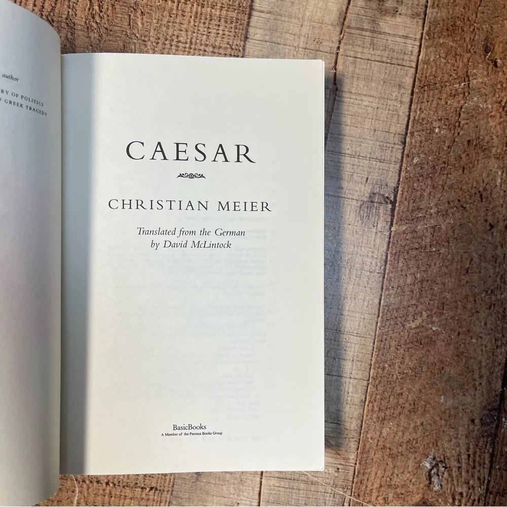 1996 Caesar: A Biography by Christian Meier Paperback Book History Biography